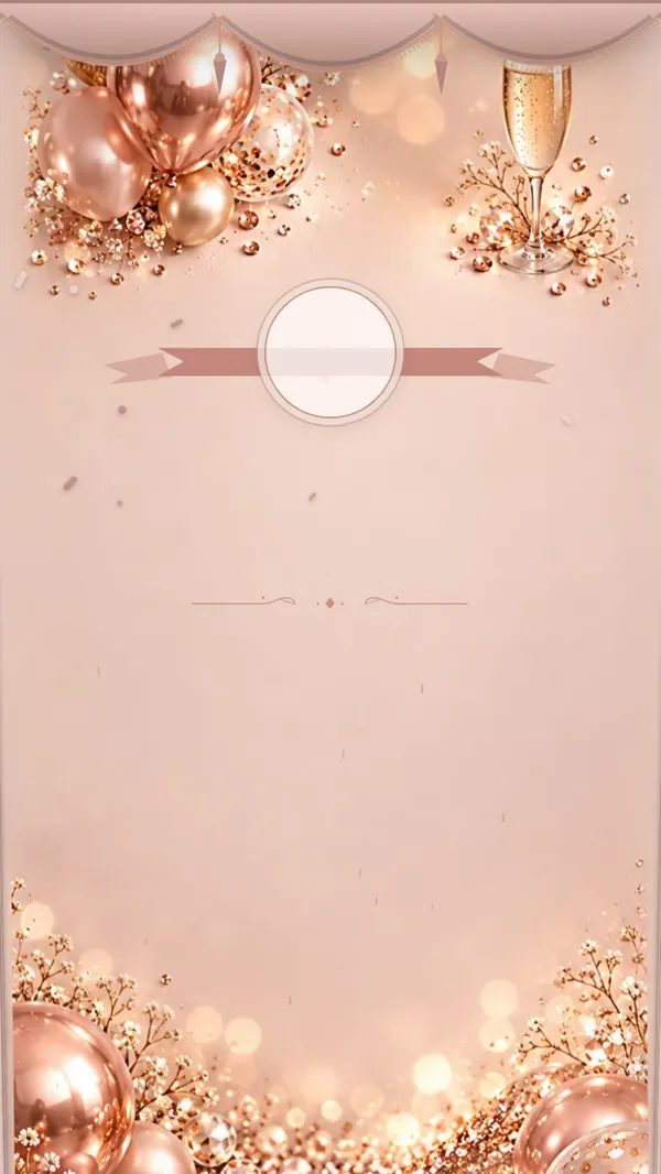 Tema de invitación de 18 cumpleaños «Glamour» — acuarela