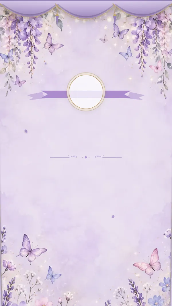 Tema de invitación de cumpleaños «Jardín de mariposas» — acuarela