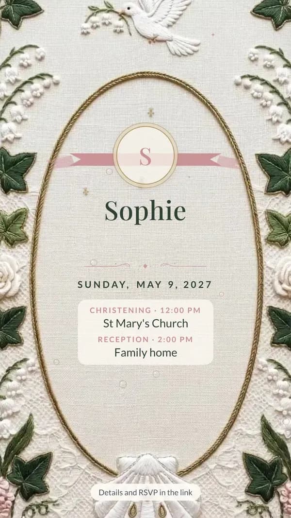 Sample invitation image sent on WhatsApp